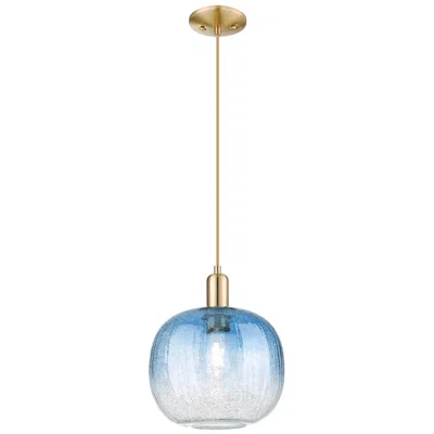 Innovations Lighting Downtown Brookhaven Sphere 10"w Cord Bronze Pendant W/ Clear Shade In Gold