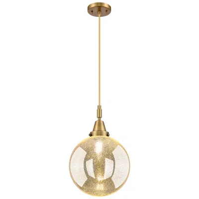 Innovations Lighting Downtown Caden Beacon 10"w Cord Brass Mini Pendant W/ Mercury Shade