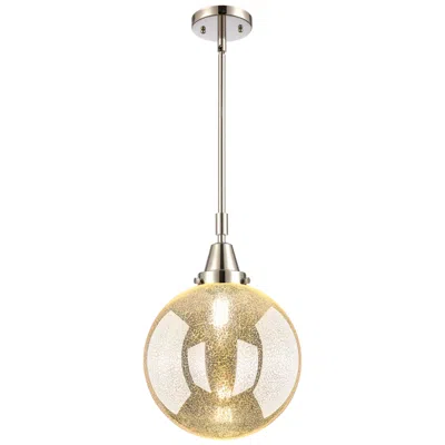 Innovations Lighting Downtown Caden Beacon 10"w Nickel Mini Pendant W/ Mercury Shade