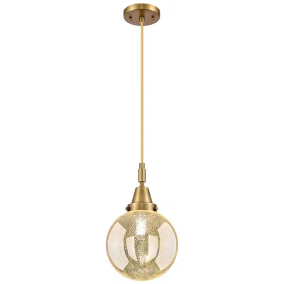 Innovations Lighting Downtown Caden Beacon 8"w Cord Brass Mini Pendant W/ Mercury Shade