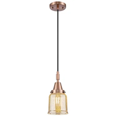 Innovations Lighting Downtown Caden Bell 5"w Cord Copper Mini Pendant W/ Mercury Shade
