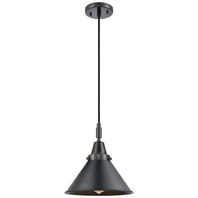 Innovations Lighting Downtown Caden Briarcliff 10"w Cord Black Mini Pendant W/ Black Shade In Multi