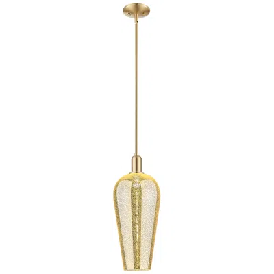 Innovations Lighting Downtown Chelsea 8"w Stem Bronze Mini Pendant W/ Mercury Shade
