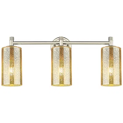 Innovations Lighting Downtown Crown Point 24"w Nickel Vanity Light W/ Mercury Shade