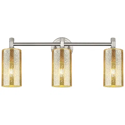 Innovations Lighting Downtown Crown Point 24"w Satin Nickel Vanity Light W/ Mercury Shade