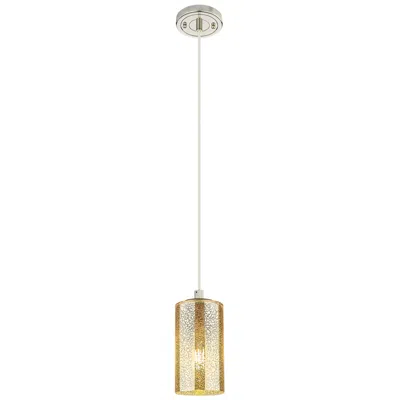Innovations Lighting Downtown Crown Point 5"w Cord Nickel Pendant W/ Mercury Shade