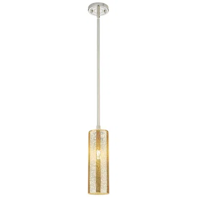 Innovations Lighting Downtown Crown Point 5"w Polished Nickel Pendant W/ Mercury Shade