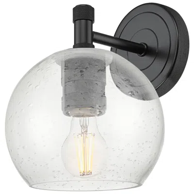 Innovations Lighting Downtown Crown Point 9 "h Black Athens Wall Sconce W/ Seedy Shade