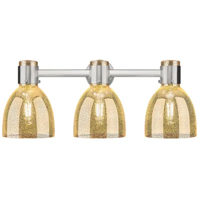 Innovations Lighting Downtown Lawton Bell 24"w Satin Nickel Vanity Light W/ Mercury Shade