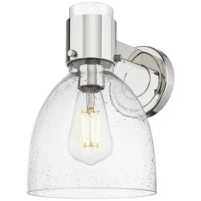Innovations Lighting Downtown Lawton Bell 9 "h Polished Nickel Wall Sconce W/ Seedy Shade