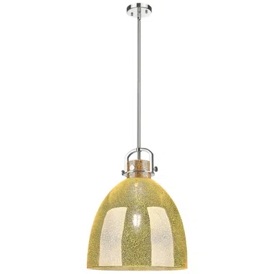 Innovations Lighting Downtown Newton Bell 16"w Nickel Arch Pendant W/ Mercury Shade
