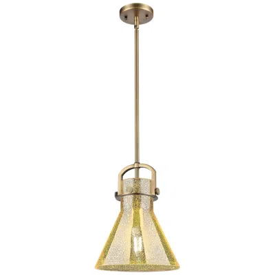 Innovations Lighting Downtown Newton Cone 10"w Brass Arch Mini Pendant W/ Mercury Shade