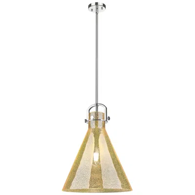 Innovations Lighting Downtown Newton Cone 16"w Nickel Arch Pendant W/ Mercury Shade