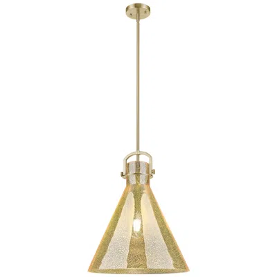 Innovations Lighting Downtown Newton Cone 16"w Stem Bronze Arched Pendant W/ Mercury Shade