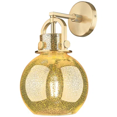 Innovations Lighting Downtown Newton Sphere 14 "h Bronze Wall Arch Sconce W/ Mercury Shade