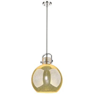 Innovations Lighting Downtown Newton Sphere 14"w Nickel Arch Pendant W/ Mercury Shade