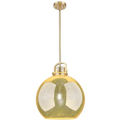 Innovations Lighting Downtown Newton Sphere 16"w Bronze Arch Pendant W/ Mercury Shade