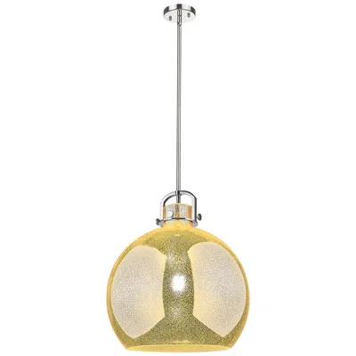 Innovations Lighting Downtown Newton Sphere 18"w Nickel Arch Pendant W/ Mercury Shade