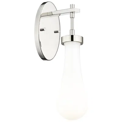 Innovations Lighting Downtown Owego 16 "h Polished Nickel Wall Sconce W/ Gloss White Shade