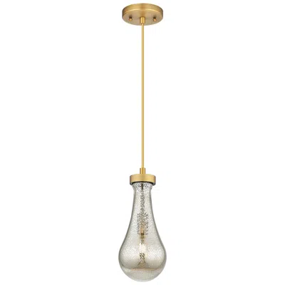 Innovations Lighting Downtown Owego 5"w Cord Brushed Brass Pendant W/ Mercury Shade
