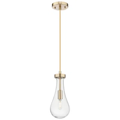 Innovations Lighting Downtown Owego 5"w Cord Champagne Bronze Pendant W/ Clear Shade