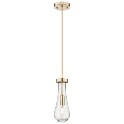 Innovations Lighting Downtown Owego 5"w Cord Champagne Bronze Pendant W/ Clear Shade