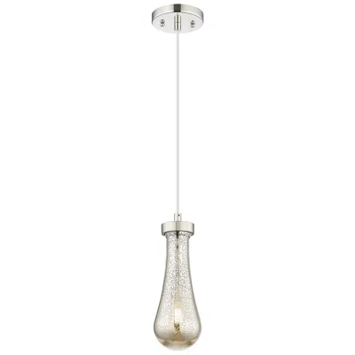 Innovations Lighting Downtown Owego 5"w Cord Polished Nickel Pendant W/ Mercury Shade