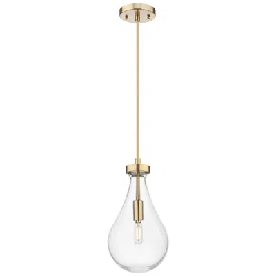 Innovations Lighting Downtown Owego 7"w Cord Champagne Bronze Pendant W/ Clear Shade