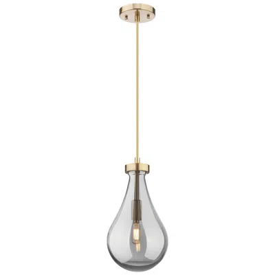 Innovations Lighting Downtown Owego 7"w Cord Champagne Bronze Pendant W/ Light Smoke Shade