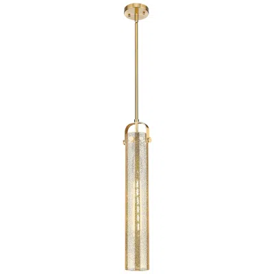Innovations Lighting Downtown Pilaster 5"w Stem Champagne Bronze Pendant W/ Mercury Shade