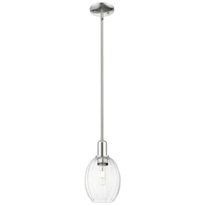 Innovations Lighting Downtown Preston 6"w Polished Nickel Mini Pendant W/ Clear Bell Shade