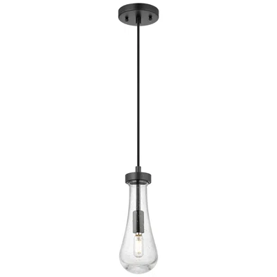Innovations Lighting Downtown Urban Owego 5  "w Cord Matte Black Pendant With Seedy Shade