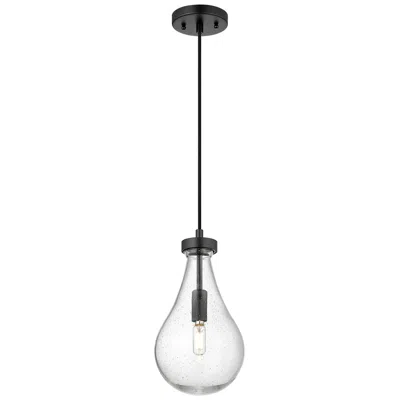 Innovations Lighting Downtown Urban Owego 7  "w Cord Matte Black Pendant With Seedy Shade