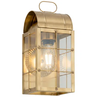 Innovations Lighting Durham - 1 Light - 13 Inch - Antique Brass - Solid Brass - Sconce In Gold