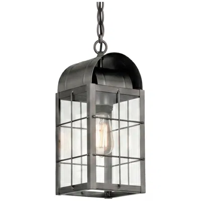 Innovations Lighting Durham - 1 Light - 13 Inch - Gunmetal - Solid Brass - Pendant In Black