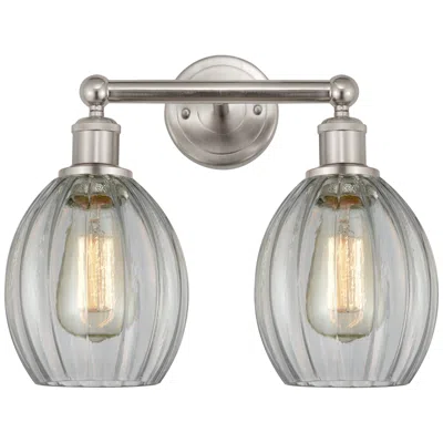 Innovations Lighting Eaton 15" 2-light Brushed Satin Nickel Bath Light W/ Clear Shade