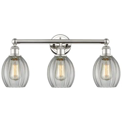 Innovations Lighting Eaton 23.5" Wide 3 Light Polished Nickel Bath Vanity Light With Clear