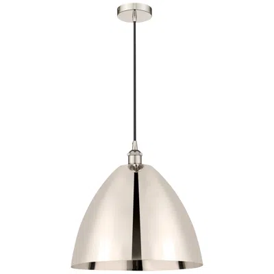 Innovations Lighting Edison 16" Polished Nickel Dome Mini Pendant