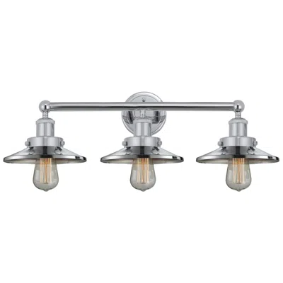 Innovations Lighting Edison 26" Wide Polished Chrome 3-light Vanity Bath Light