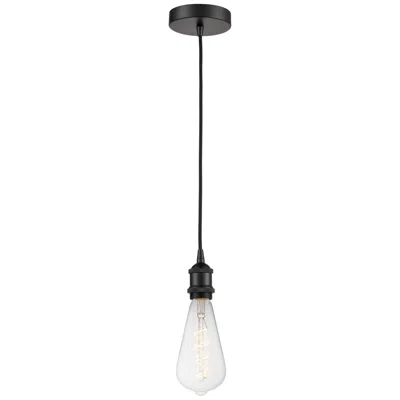 Innovations Lighting Edison 3.75" Wide Matte Black Corded Led Mini Pendant