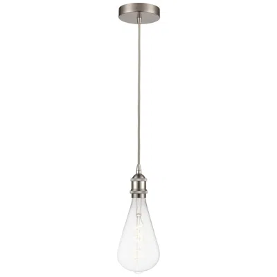 Innovations Lighting Edison 6.25" Wide Brushed Satin Nickel Corded Led Mini Pendant