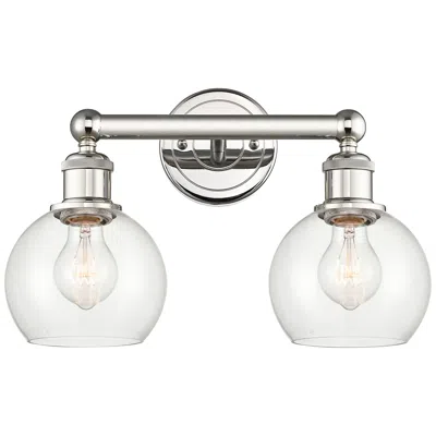 Innovations Lighting Edison Athens 10 3/4"h Polished Nickel 2-light Wall Sconce