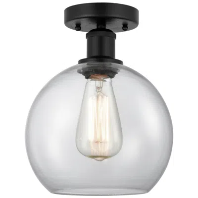 Innovations Lighting Edison Athens 8" Wide Matte Black Ceiling Light