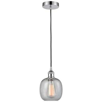 Innovations Lighting Edison Belfast 6" Polished Chrome Cord Hung Mini Pendant W/ Seedy Shad