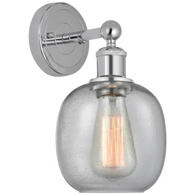 Innovations Lighting Edison Belfast 6" Polished Chrome Sconce W/ Seedy Shade