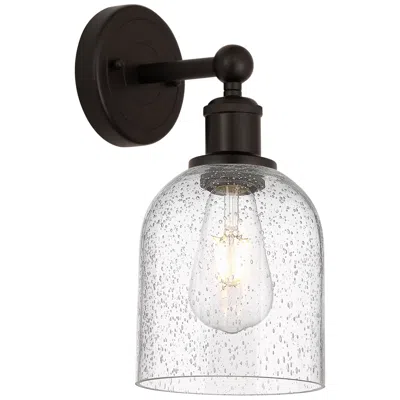 Innovations Lighting Edison Bella 11.75" High Oil Rubbed Bronze Sconce With Seedy Shade