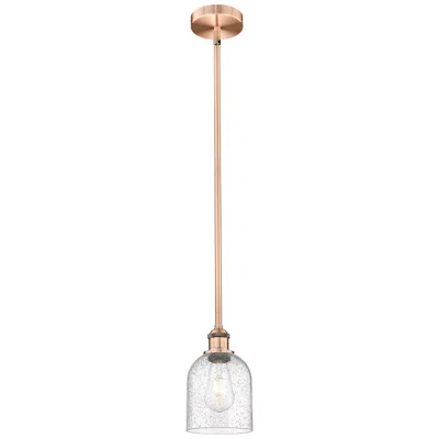 Innovations Lighting Edison Bella 5.5" Wide Antique Copper Stem Hung Mini Pendant W/ Seedy