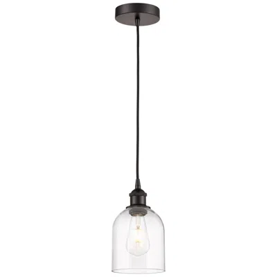 Innovations Lighting Edison Bella 5.5" Wide Oil Rubbed Bronze Corded Mini Pendant W/ Clear