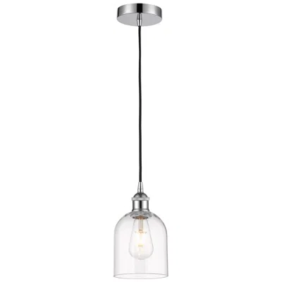 Innovations Lighting Edison Bella 5.5" Wide Polished Chrome Corded Mini Pendant W/ Clear Sh