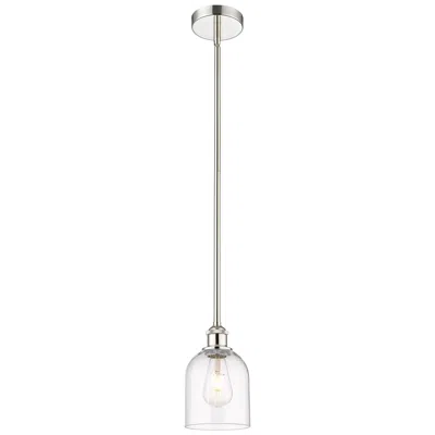 Innovations Lighting Edison Bella 5.5" Wide Polished Nickel Stemmed Mini Pendant W/ Clear S